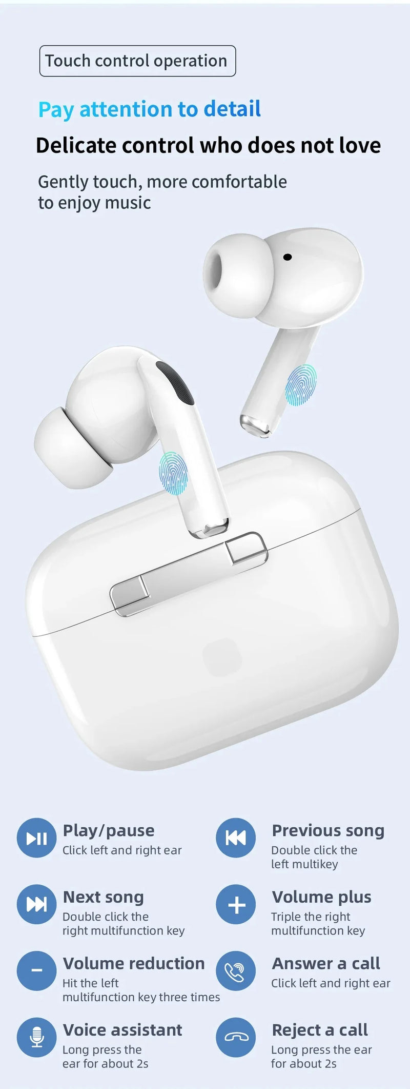 Original ar pro verdadeiro sem fio bluetooth fones de ouvido som alta fidelidade baixa latência redução ruído para iphone android