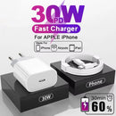APPLE Original 30W Tipo C Carregador Rápido Para iPhone 16 15 14 13 12 11 Pro Max Mini X XS XR Plus Magsafe Sem Fio Cabo de Carregamento Rápido