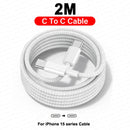 APPLE Original 30W Tipo C Carregador Rápido Para iPhone 16 15 14 13 12 11 Pro Max Mini X XS XR Plus Magsafe Sem Fio Cabo de Carregamento Rápido
