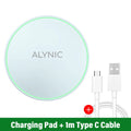 Pad de carregamento rápido de indução sem fio, Dock Station para iPhone 15, 14, 13, 12, X Pro Max, Samsung S23, S22, Xiaomi, Huawei, 30W