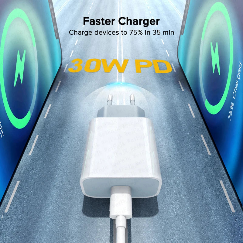 APPLE Original 30W Tipo C Carregador Rápido Para iPhone 16 15 14 13 12 11 Pro Max Mini X XS XR Plus Magsafe Sem Fio Cabo de Carregamento Rápido
