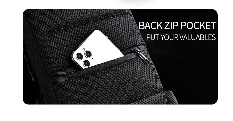 Mochila Anti-Furto com Senha USB Slim Bag