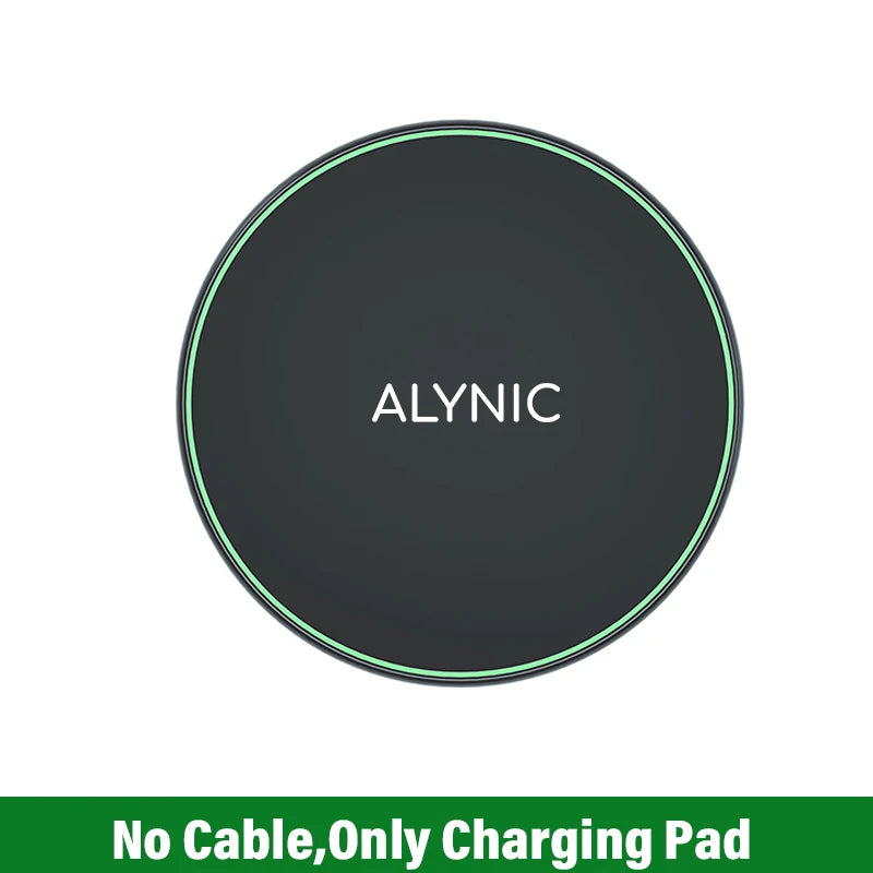 Pad de carregamento rápido de indução sem fio, Dock Station para iPhone 15, 14, 13, 12, X Pro Max, Samsung S23, S22, Xiaomi, Huawei, 30W