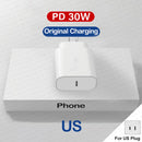 APPLE Original 30W Tipo C Carregador Rápido Para iPhone 16 15 14 13 12 11 Pro Max Mini X XS XR Plus Magsafe Sem Fio Cabo de Carregamento Rápido